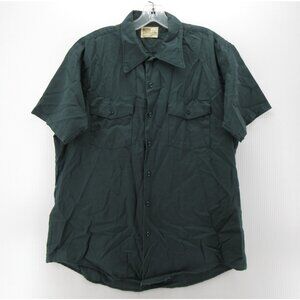 VTG Montgomery Ward Shirt XL 60s 70s Button Up Workwear Flap Pockets
